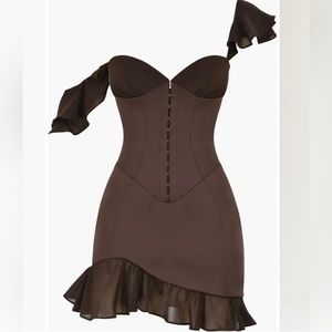 Dionne Ruffle Corset Minidress